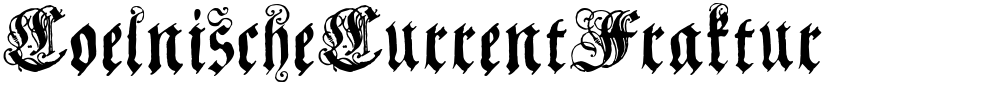 CoelnischeCurrentFraktur
