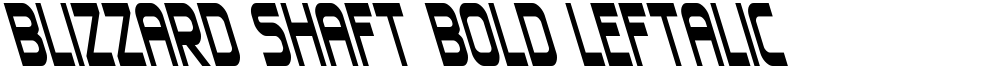 Blizzard Shaft Bold Leftalic