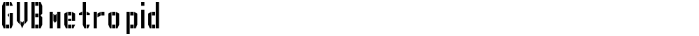 GVB metro pid