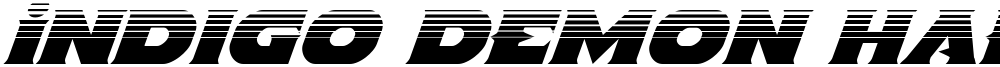 Indigo Demon Halftone Italic