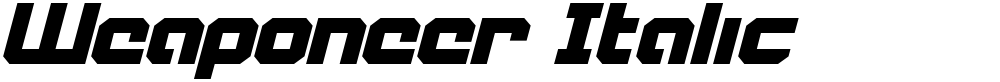 Weaponeer Italic