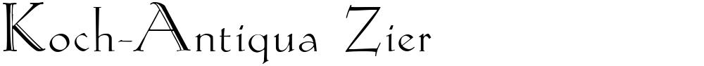 Koch-Antiqua Zier