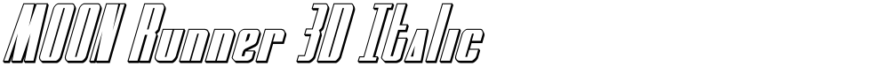 MOON Runner 3D Italic
