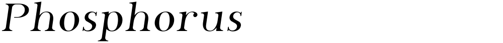 Phosphorus