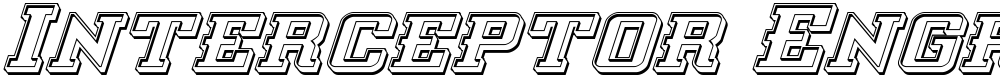 Interceptor Engraved Italic