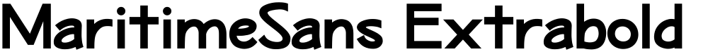 MaritimeSans Extrabold