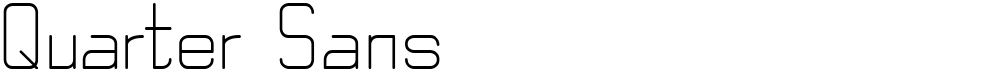 Quarter Sans