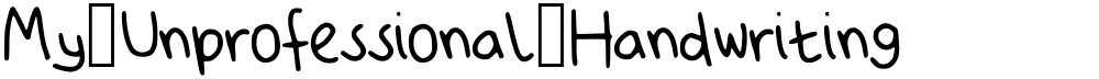My_Unprofessional_Handwriting