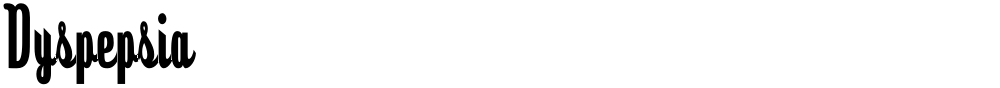 Dyspepsia