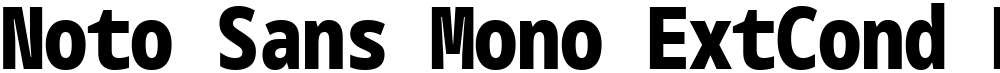 Noto Sans Mono ExtCond Blk