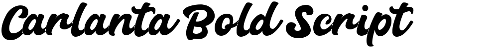 Carlanta Bold Script