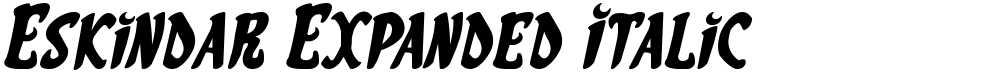 Eskindar Expanded Italic