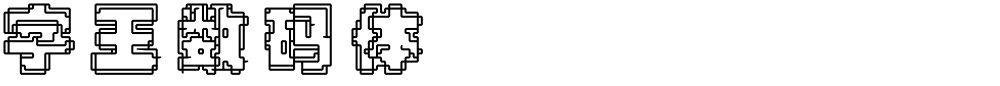 字王数码体0002