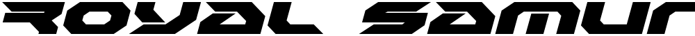 Royal Samurai Expanded Italic