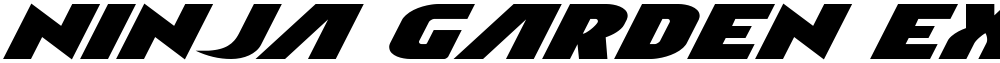 Ninja Garden Expanded Italic