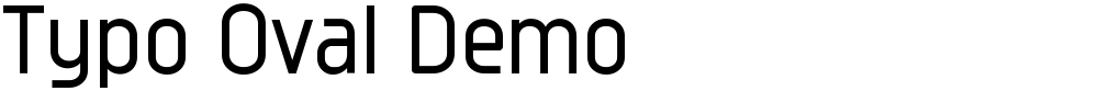 Typo Oval Demo