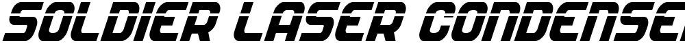 Soldier Laser Condensed Italic