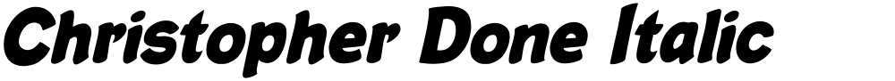 Christopher Done Italic
