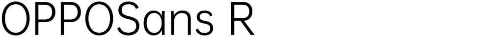 OPPOSans R