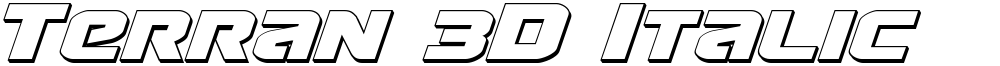 Terran 3D Italic