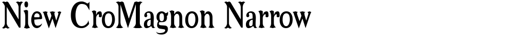 Niew CroMagnon Narrow