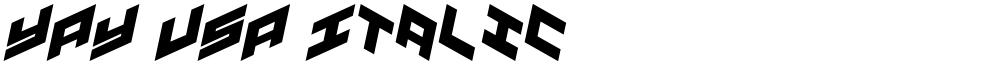 YAY USA Italic