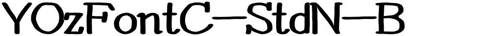 YOzFontC-StdN-B