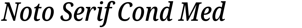 Noto Serif Cond Med
