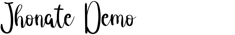 Jhonate Demo