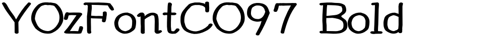 YOzFontCO97 Bold