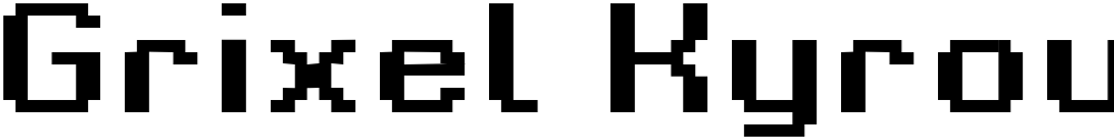 Grixel Kyrou 9 Regular Bold Xtnd