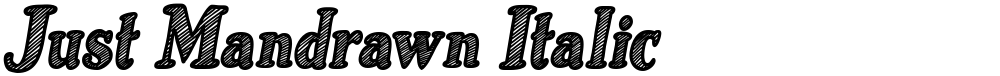 Just Mandrawn Italic