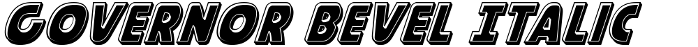 Governor Bevel Italic