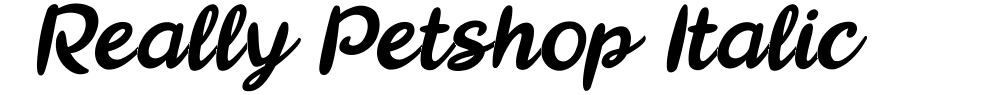  Really Petshop Italic