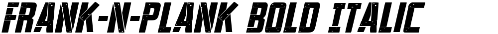 Frank-n-Plank Bold Italic