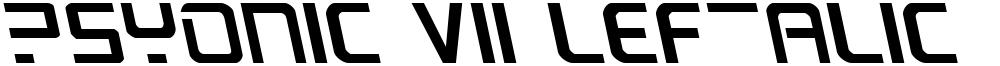PsYonic VII Leftalic