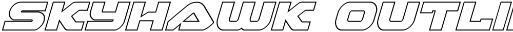 Skyhawk Outline Italic