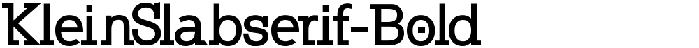KleinSlabserif-Bold