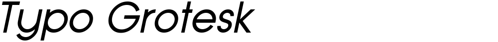 Typo Grotesk
