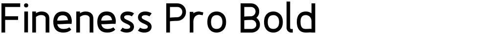 Fineness Pro Bold