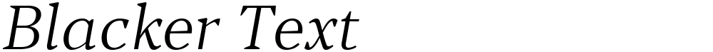 Blacker Text