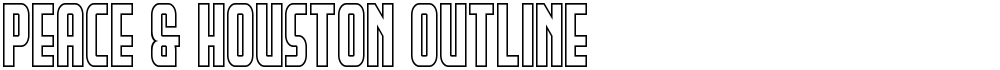 Peace & Houston Outline