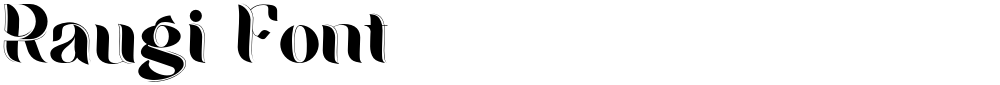 Raugi Font