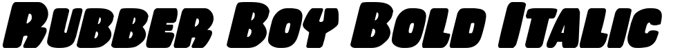 Rubber Boy Bold Italic