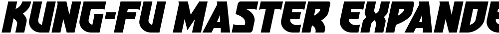 Kung-Fu Master Expanded Italic