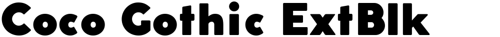 Coco Gothic ExtBlk