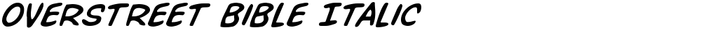 Overstreet Bible Italic