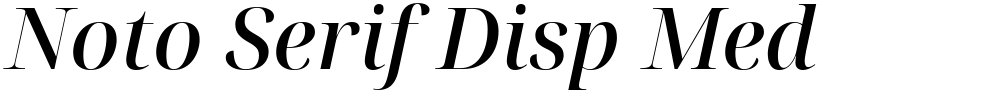 Noto Serif Disp Med