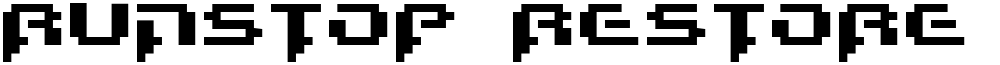 Runstop Restore