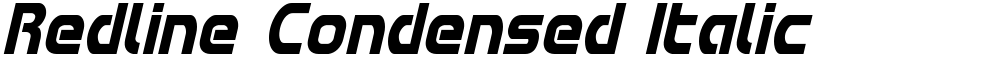 Redline Condensed Italic